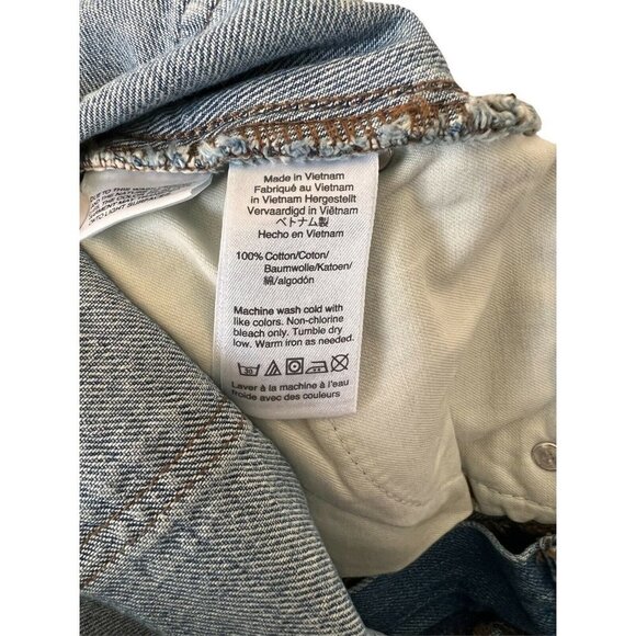 J Crew Distressed Short Denim Jean Skirt - Picture 4 of 12